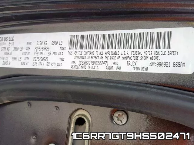 1C6RR7GT9HS502471 фото 2
