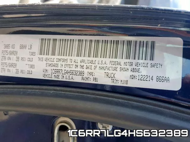 1C6RR7LG4HS632389 фото 2