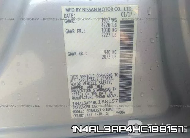 1N4AL3AP4HC188157 фото 10