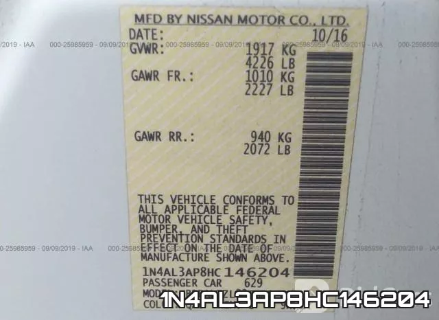1N4AL3AP8HC146204 фото 10