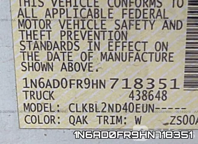 1N6AD0FR9HN718351 фото 10