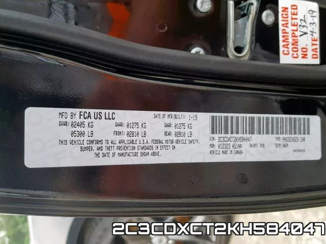 2C3CDXCT2KH584047 фото 2