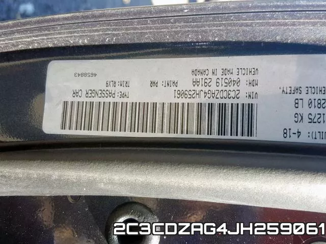 2C3CDZAG4JH259061 фото 2