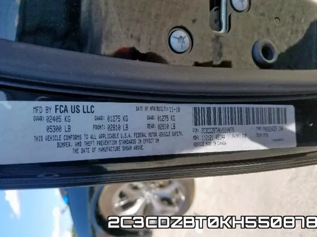 2C3CDZBT0KH550878 фото 2