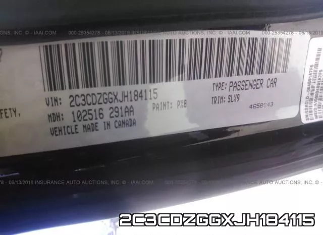 2C3CDZGGXJH184115 фото 10