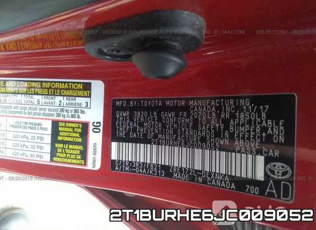 2T1BURHE6JC009052 фото 10