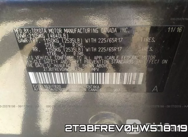 2T3BFREV0HW578719 фото 10