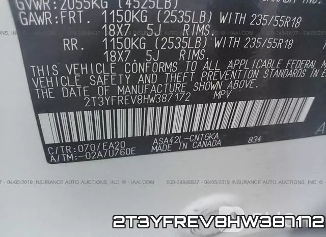 2T3YFREV8HW387172 фото 10