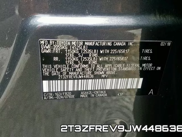 2T3ZFREV9JW448636 фото 2