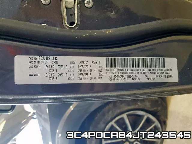 3C4PDCAB4JT243545 фото 2
