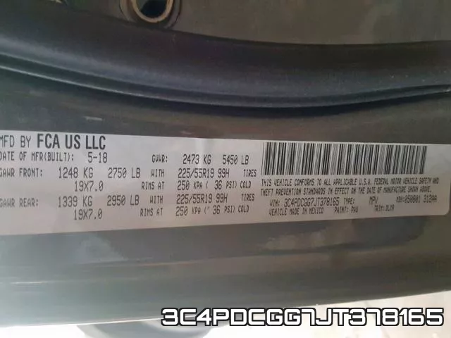 3C4PDCGG7JT378165 фото 2