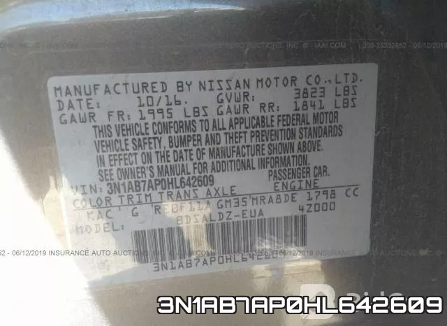 3N1AB7AP0HL642609 фото 10