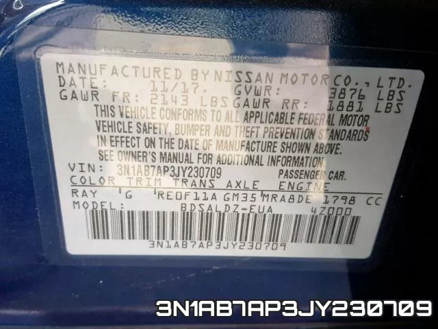 3N1AB7AP3JY230709 фото 2