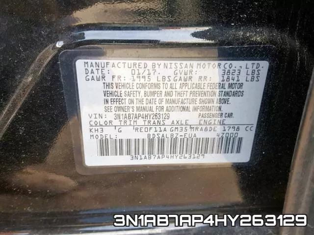 3N1AB7AP4HY263129 фото 2