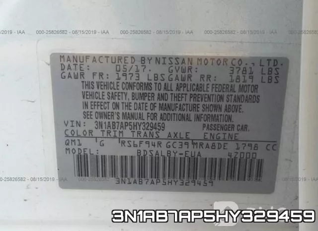 3N1AB7AP5HY329459 фото 10