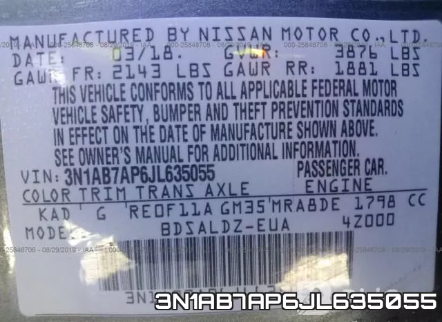 3N1AB7AP6JL635055 фото 10