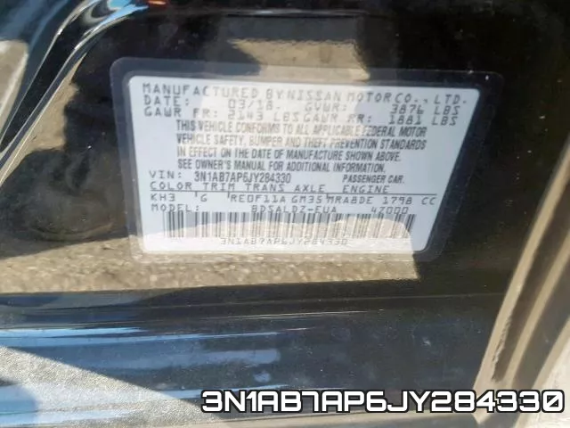 3N1AB7AP6JY284330 фото 2