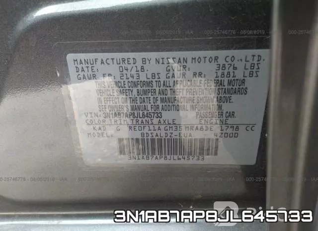 3N1AB7AP8JL645733 фото 10