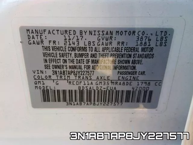 3N1AB7AP8JY227577 фото 2