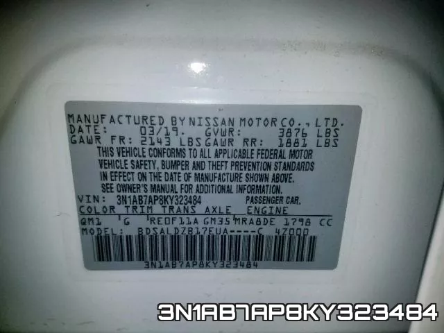 3N1AB7AP8KY323484 фото 2