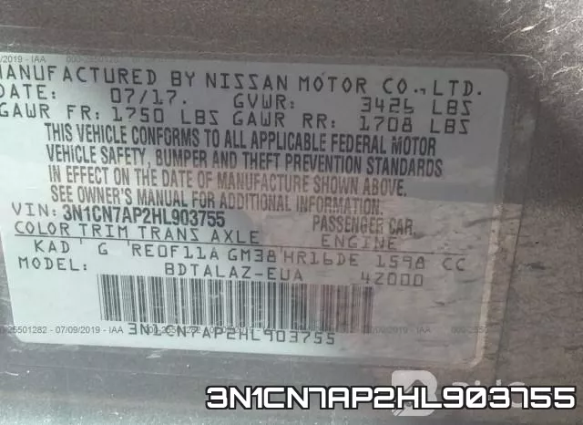 3N1CN7AP2HL903755 фото 10