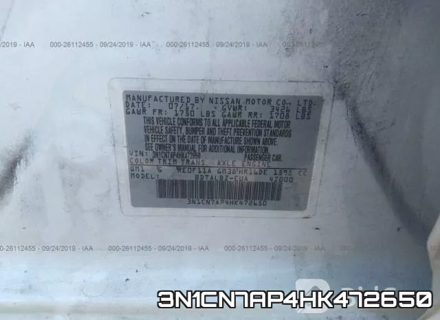3N1CN7AP4HK472650 фото 10
