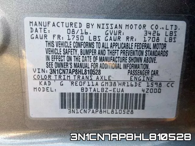 3N1CN7AP8HL810528 фото 2