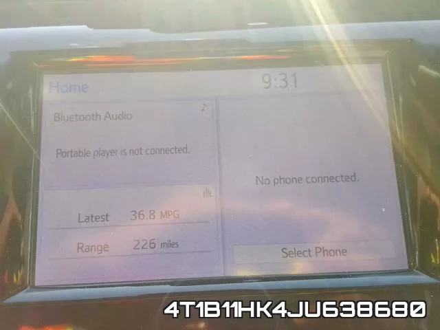 4T1B11HK4JU638680 фото 10