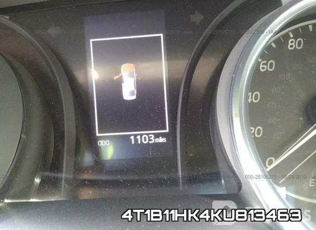 4T1B11HK4KU813463 фото 8