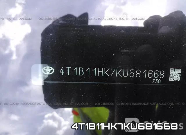 4T1B11HK7KU681668 фото 10