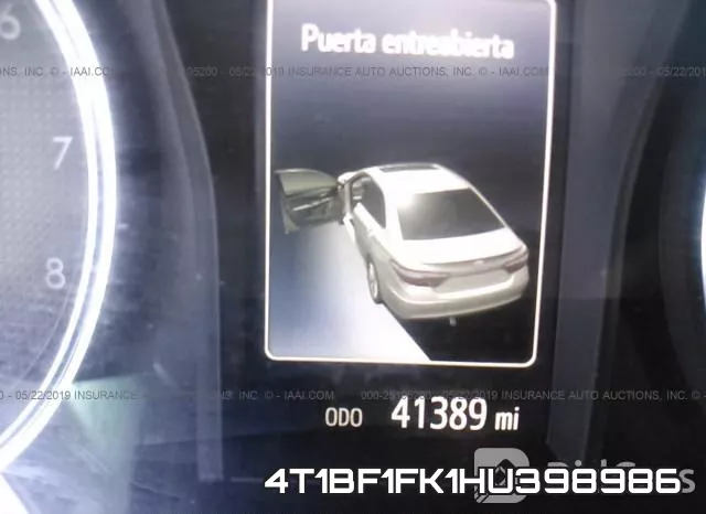 4T1BF1FK1HU398986 фото 8