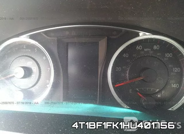 4T1BF1FK1HU401756 фото 8