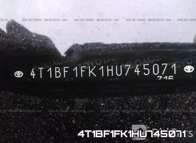 4T1BF1FK1HU745071 фото 10