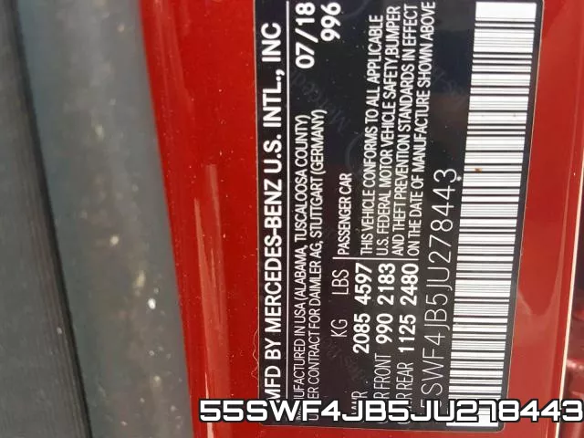 55SWF4JB5JU278443 фото 2