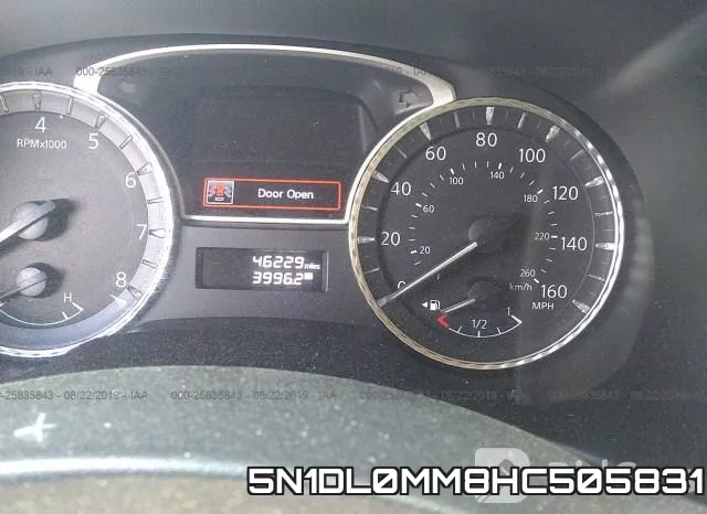 5N1DL0MM8HC505831 фото 8