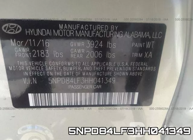 5NPD84LF3HH041349 фото 10