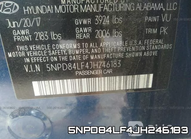 5NPD84LF4JH246183 фото 10
