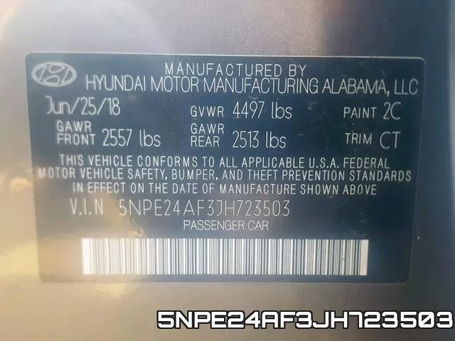 5NPE24AF3JH723503 фото 2