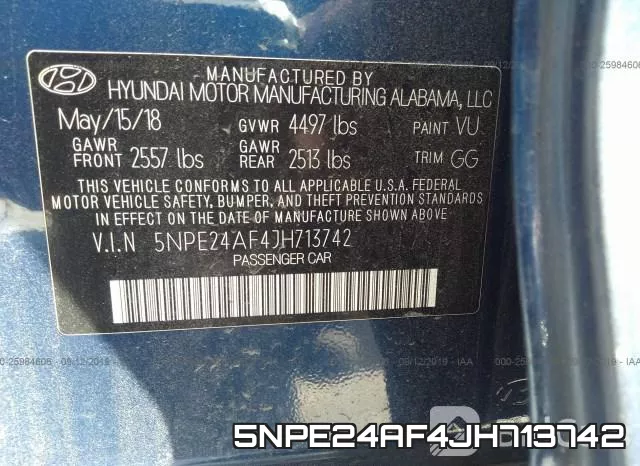 5NPE24AF4JH713742 фото 10