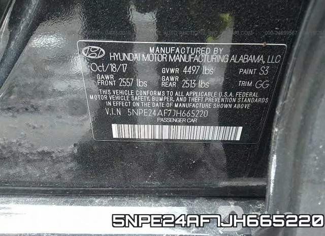5NPE24AF7JH665220 фото 10
