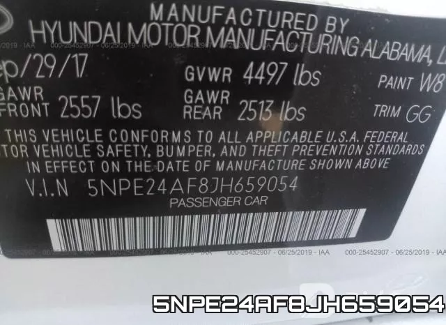 5NPE24AF8JH659054 фото 10
