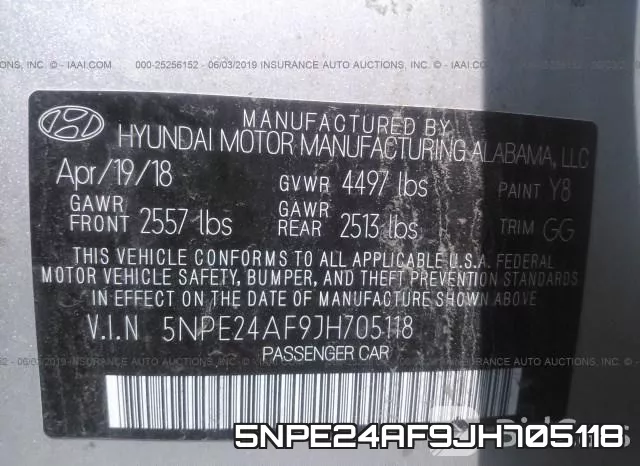 5NPE24AF9JH705118 фото 10