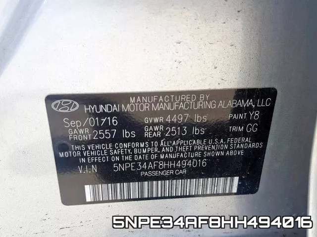 5NPE34AF8HH494016 фото 2