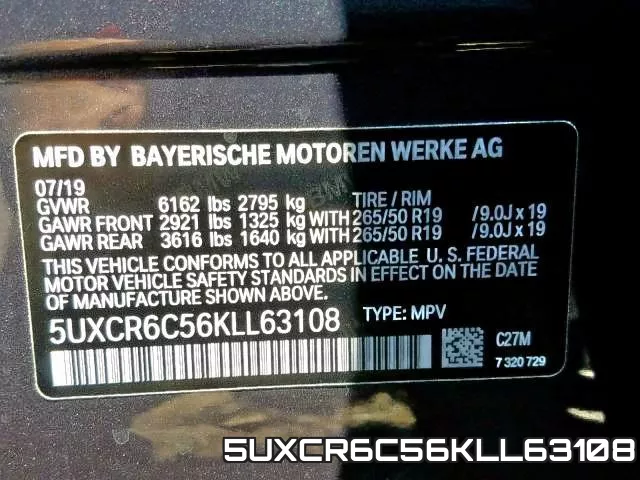 5UXCR6C56KLL63108 фото 2