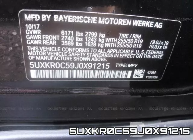 5UXKR0C59J0X91215 фото 10