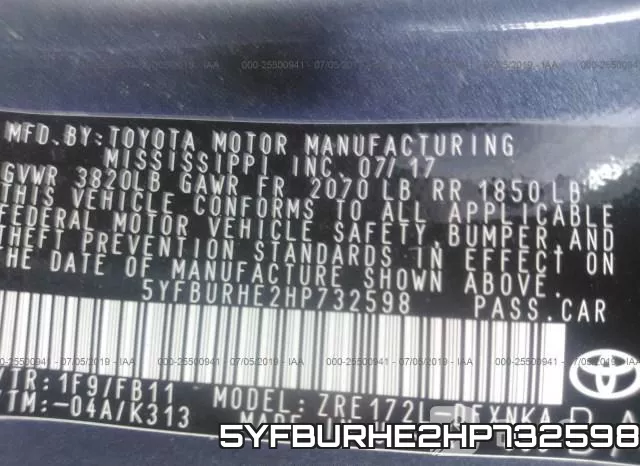 5YFBURHE2HP732598 фото 10