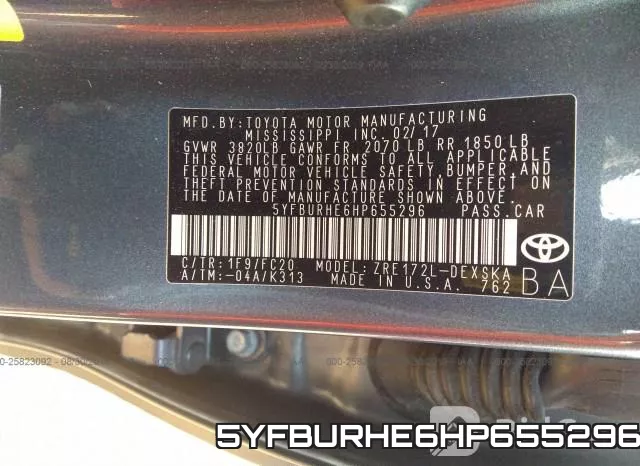 5YFBURHE6HP655296 фото 10