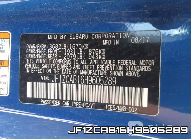 JF1ZCAB16H9605289 фото 10