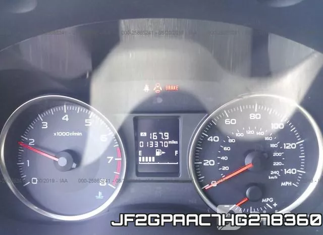 JF2GPAAC7HG278360 фото 8