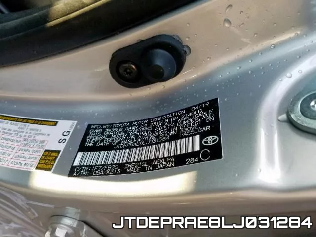 JTDEPRAE8LJ031284 фото 2
